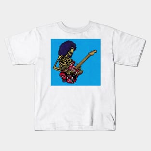 Dead E Guitar Rock Star Pop Art Kids T-Shirt